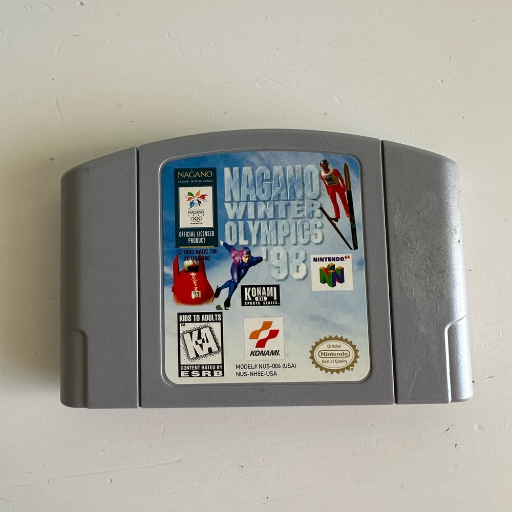 Nintendo Gray Nagano Winter Olympics '98 N64 Game Cartridge